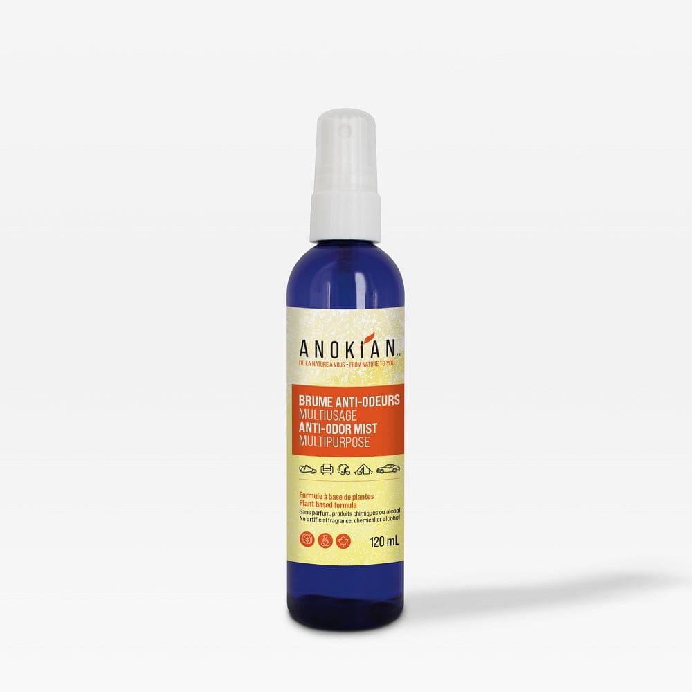 Format 120 mL de la Brume anti-odeur multiusage - Anokian Nature