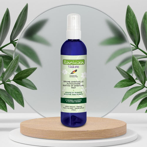 Brume botanique aux 4 Herbes Sacrées pour la purification naturelle et le bien-être