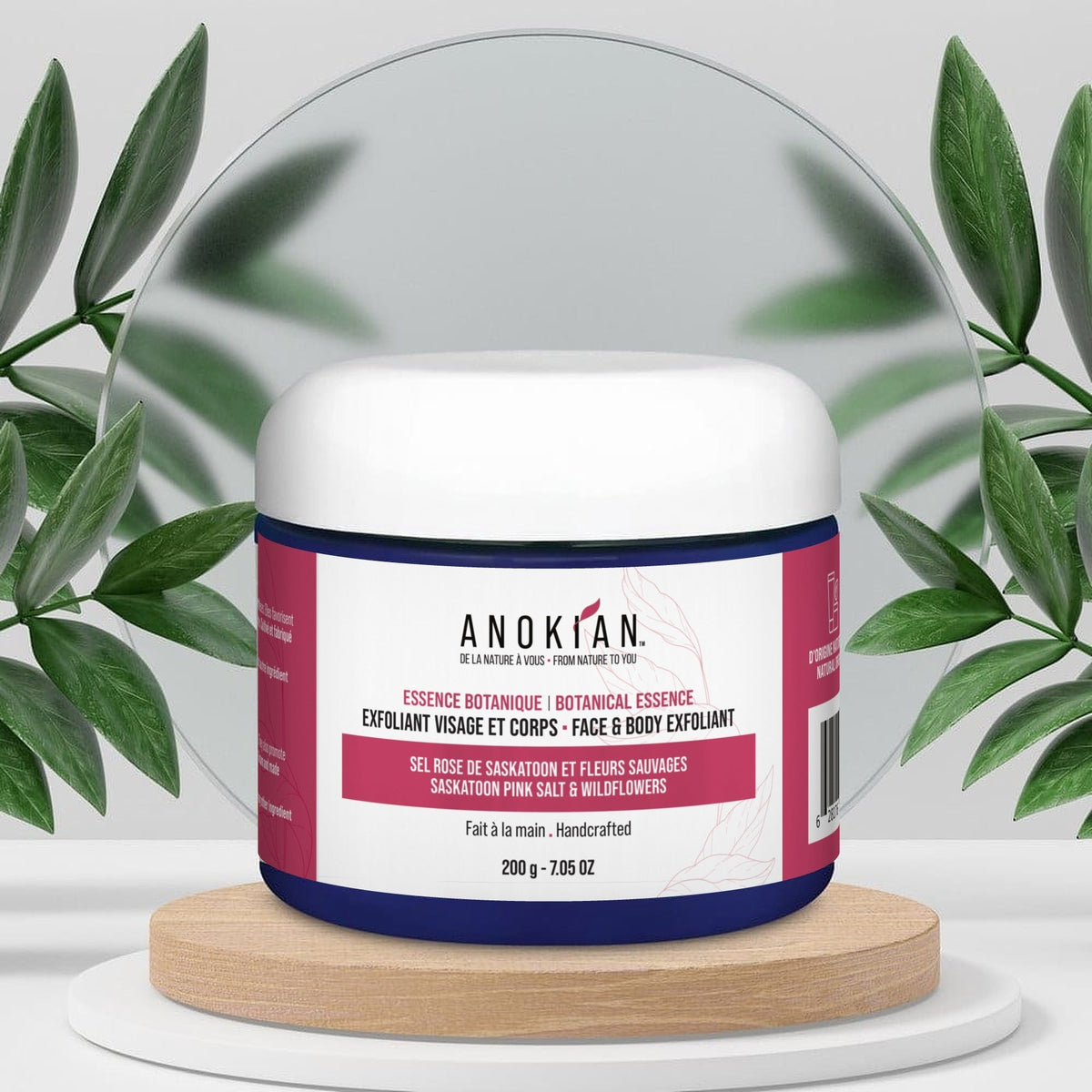 Exfoliant naturel pour le visage et le corps, fait à la main au Québec