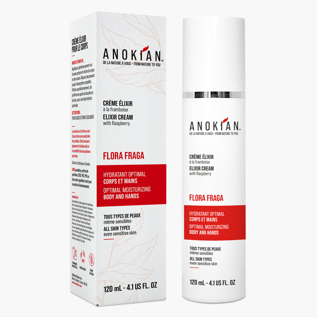 Crème Élixir Flora Fraga à la fraise et framboise, hydratation intense - Anokian Nature