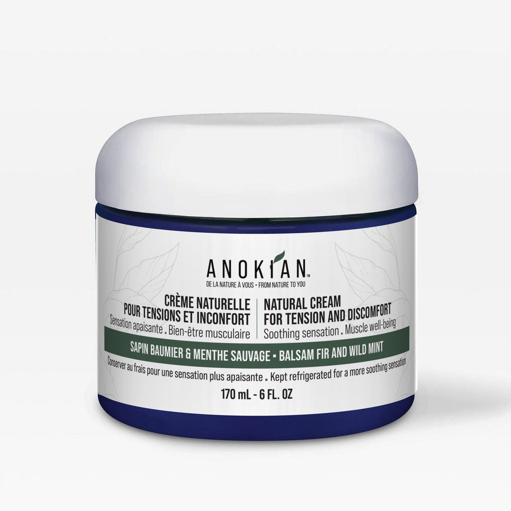 Natural cream for tension and discomfort, balsam fir and wild mint, 170 mL