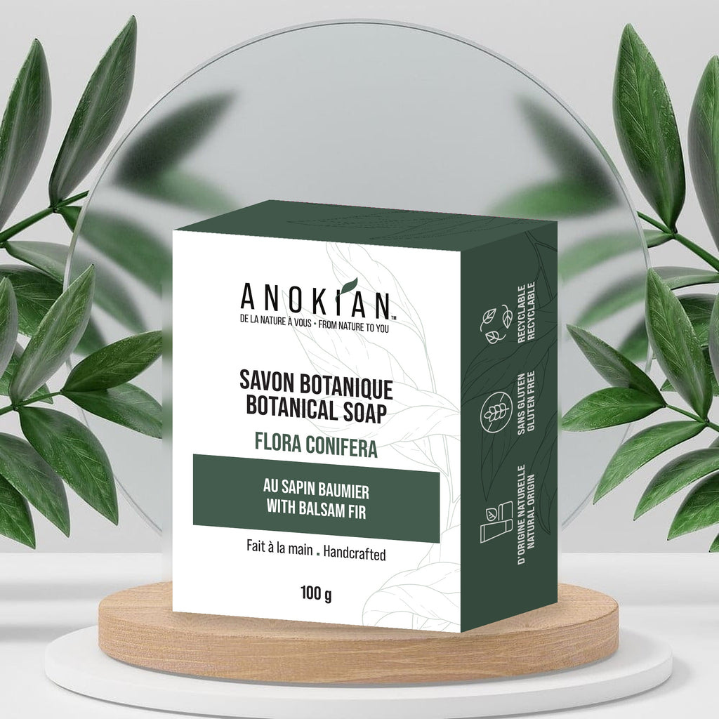 Savon Flora Conifera au sapin baumier, fait à la main au Québec