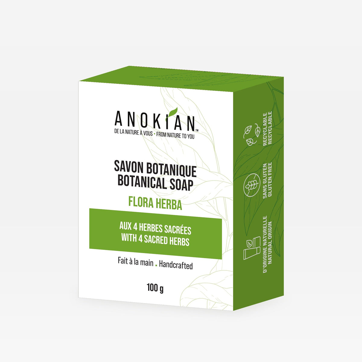 Savon botanique Flora Herba aux 4 herbes sacrées